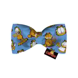 Acessório Gravata Meuauau Garfield Azul Claro Para Cães E Gatos - 1 Unidade