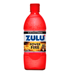 Álcool Gel Acendedor Zulu Power Fire 500Ml - 1 Unidade
