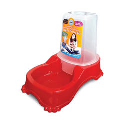 Alimentador Automático Duplo Pet Injet Para Cães - Vermelho