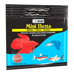 Alimento Alcon Mini Betta 4G - 1 Unidade - 4 Gramas