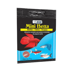 Alimento Alcon Mini Betta Para Peixes - 10G - 25 Gramas