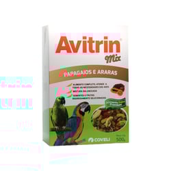 Alimento Avitrin Mix Para Papagaios E Araras - 500G