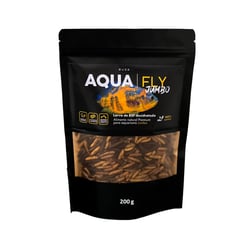 Alimento Base Buzz Fly Aqua Fly Jumbo Para Peixes - 200 Gramas