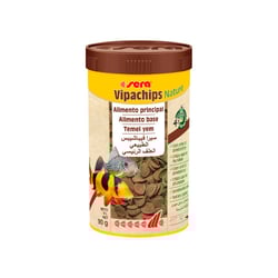 Alimento Base Sera Vipachips Nature - Para Peixes - 90 Gramas