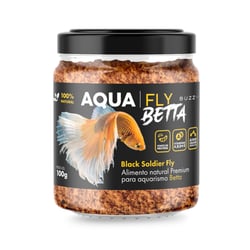 Alimento Buzz Fly Aqua Fly Betta Farinha Bsf - 100 Gramas
