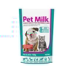 Alimento Completo Pet Milk Para Cães E Gatos - 100G Sache - 100 Gramas