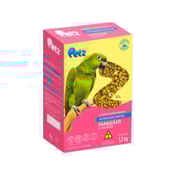 Alimento Extrusado De Frutas Petz Para Papagaio E Cacatua - 1,2Kg - 1,2 Kilos