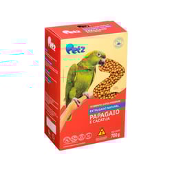 Alimento Extrusado Natural Petz Para Papagaio E Cacatua - 1 Unidade - 700 Gramas
