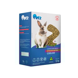 Alimento Extrusado Petz Natural Para Coelho - 1,5Kg - 1,5 Kilos