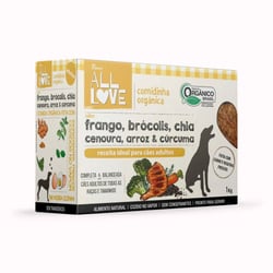 Alimento Natural All Love Veggie Frango E Vegetais Para Cães Adultos - 1Kg