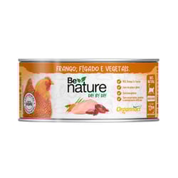 Alimento Natural Organnact Be Nature Day By Day Para Gatos Filhotes Sabor Frango, Fígado E Vegetais - 120G