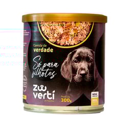 Alimento Natural Zooverti Para Cães Filhotes Lata 300G - 1 Unidade