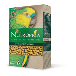 Alimento Nutrópica Extrusado Natural - Para Papagaio - 300 Gramas