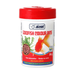 Alimento Para Peixes Alcon Goldfish Colour Bits - 30 Gramas