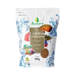 Alimento Potyara Para Peixes Ciclídeos Onívoros - 800 Gramas