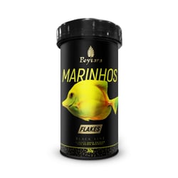 Alimento Poytara Black Line Flakes Para Peixes Marinhos 30G - 1 Unidade