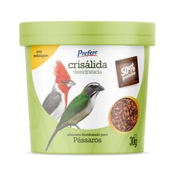 Alimento Prefere Crisálida Desidratada Para Pássaros - 30G