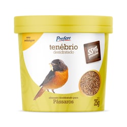 Alimento Prefere Tenébrio Desidratado Para Pássaros - 25G