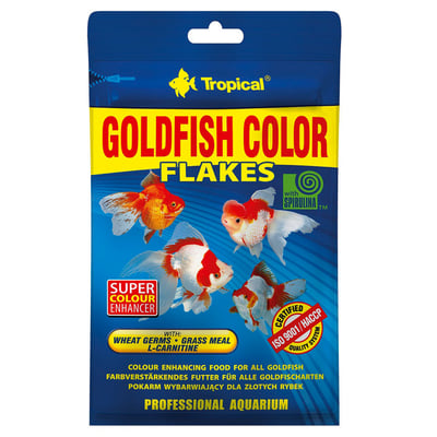 Alimento Tropical Goldfish Color Flakes - 12G