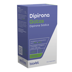 Analgésico E Antipirético Biovet Dipirona Sódica Para Cães E Gatos - 20Ml
