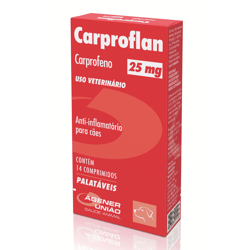 Anti-Inflamatório Carproflan 25Mg - 14 Comprimidos