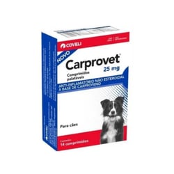 Anti-Inflamatório Carprovet 25Mg Para Cães - 14 Comprimidos