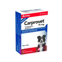 Anti-Inflamatório Carprovet 75Mg Para Cachorros - 14 Comprimidos