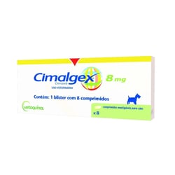Anti-Inflamatório Cimalgex Vetoquinol 8Mg Para Cachorro - 8 Comprimidos