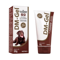 Anti-Inflamatório Dm-Gel Vetnil Para Cães E Equinos - Bisnaga 50G