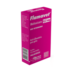Anti-Inflamatório Flamavet Agener União 0.2Mg Para Gatos - 10 Comprimidos