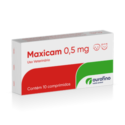 Anti-Inflamatório Maxicam Ourofino 0,5Mg - 10 Comprimidos