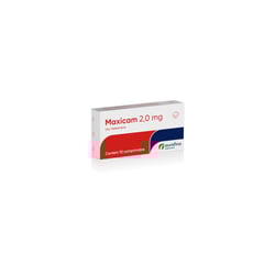 Anti-Inflamatório Maxicam Ourofino 2Mg Para Cães E Gatos - 10 Comprimidos