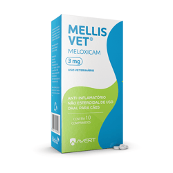 Anti-Inflamatório Mellis Vet 3Mg Para Cães - 10 Comprimidos - 3 Miligramas