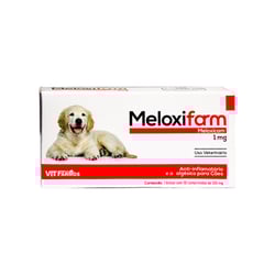 Anti-Inflamatório Meloxifarm Para Cães - 1 Comprimido - 1 Miligrama