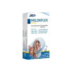 Anti-Inflamatório Meloxiflex Mundo Animal 0,5Mg Para Cães E Gatos - 5 Comprimidos