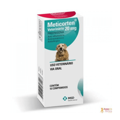 Anti-Inflamatório Meticorten 20Mg Para Cães - 10 Comprimidos