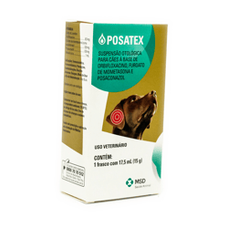 Anti-Inflamatório Otológico Posatex Msd Para Cães 17,5Ml - 1 Unidade