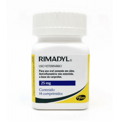Anti-Inflamatório Rimadyl 25Mg Para Cães - 14 Comprimidos