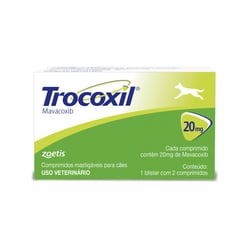 Anti-Inflamatório Trocoxil 20Mg Para Cães - 2 Comprimidos