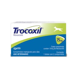 Anti-Inflamatório Trocoxil 75Mg Para Cães - 2 Comprimidos
