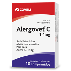 Antialérgico Alergovet 1,4Mg Para Cães Acima De 15Kg - 20 Comprimidos