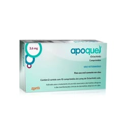 Antialérgico Apoquel 16Mg Para Cachorros - 20 Comprimidos - 16 Miligramas