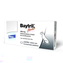 Antibiótico Baytril Flavour 250Mg - 6 Comprimidos