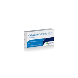 Antibiótico Celesporim 600Mg - 10 Comprimidos Para Cães E Gatos