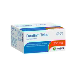 Antibiótico Doxifin Tabs 200Mg Ourofino - 6 Comprimidos Para Cães E Gatos