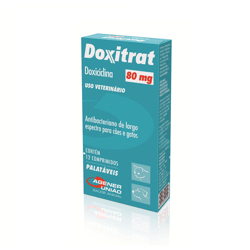 Antibiótico Doxitrat 80Mg Para Cães E Gatos - 12 Comprimidos