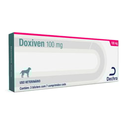 Antibiótico Doxiven Dechra 100Mg Para Cães - 21 Comprimidos