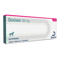 Antibiótico Doxiven Dechra 100Mg Para Cães - 7 Comprimidos