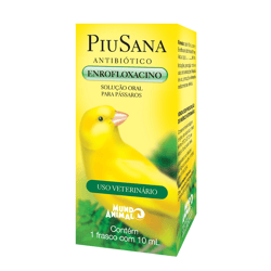Antibiótico Enrofloxacino Piusana Mundo Animal 10Ml - 1 Unidade