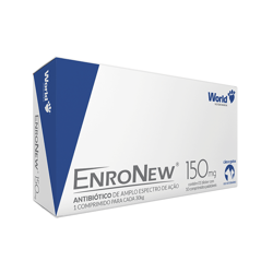 Antibiótico Enronew World 150Mg Para Cães E Gatos De Até 30Kg - 1 Comprimido